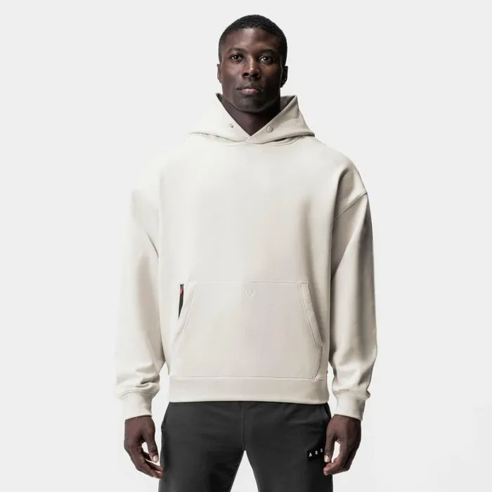 Hoodies and Sweatshirts Men ASRV TechTerry Zip Pocket Hoodie Stonewhite 034otwr034