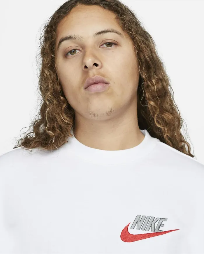 Hoodies And Sweatshirts Men Nike Club White