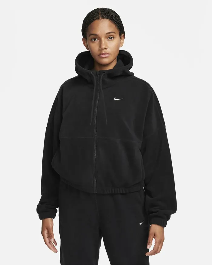 Hoodies And Sweatshirts Women Nike ThermaFIT One Blackpale Ivory