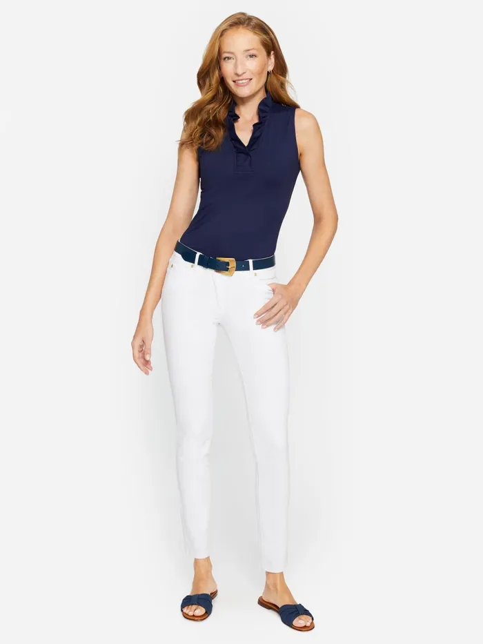 JMclaughlin Durham Sleeveless Ruffle Top Winter Navy Women Shirts and Tops JMclaughlin Durham Sleeveless Ruffle Top Winter Navy Women Shirts and Tops