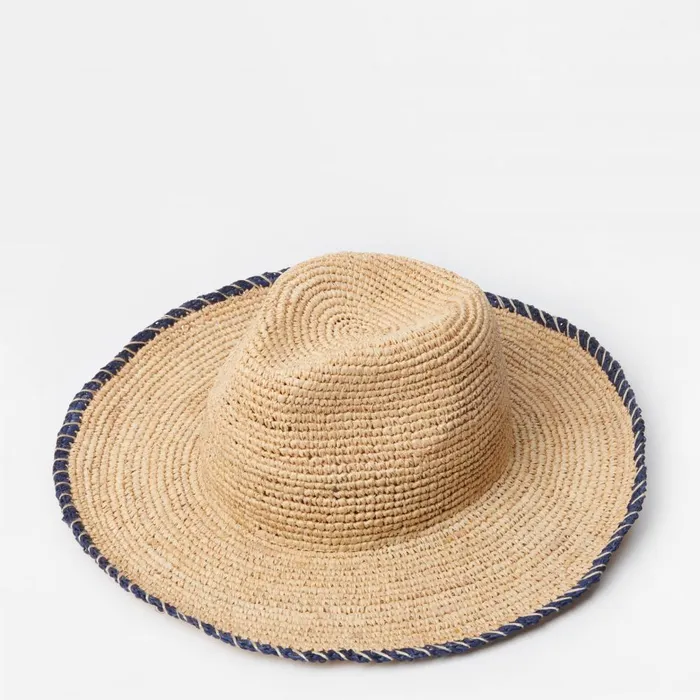 JMclaughlin Maribel Raffia Hat Naturalnavy Women Hats JMclaughlin Maribel Raffia Hat Naturalnavy Women Hats