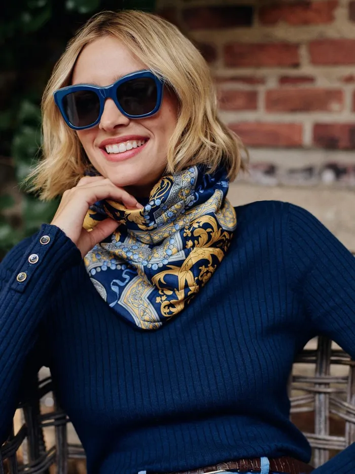 JMclaughlin Nanette Sunglasses Navy Women Eyewear