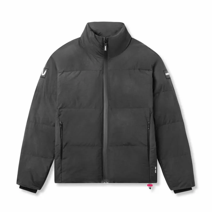 Jackets and Outerwear Men ASRV WeatherReady Down Puffer Jacket Black 034wave Dye034