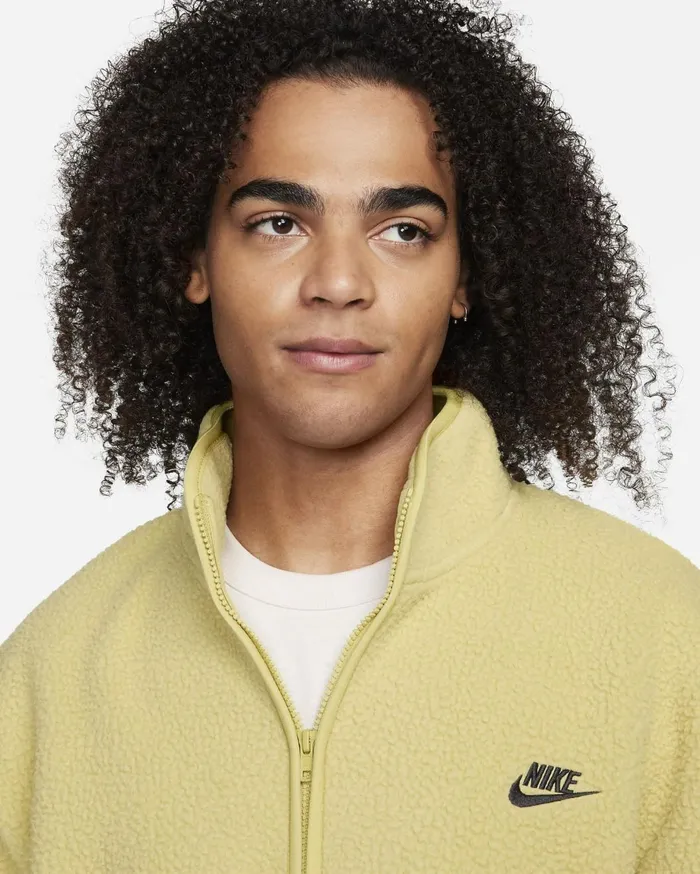Jackets Men Nike Club Fleece Buff Goldblack