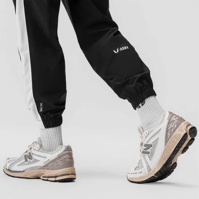 Joggers and Pants Men ASRV Ripstop Oversized Track Pant Black