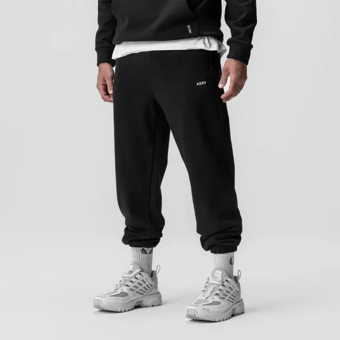 Joggers and Pants Men ASRV TechTerry Oversized Sweats Black 034patch034