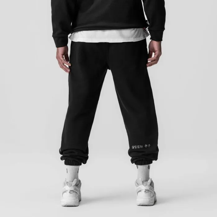 Joggers and Pants Men ASRV TechTerry Oversized Sweats Black 034patch034