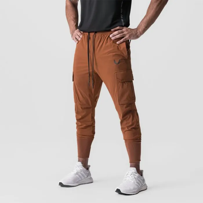 Joggers and Pants Men ASRV TetraLite Cargo High Rib Jogger Rust