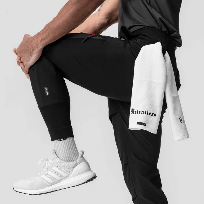 Joggers and Pants Men ASRV TetraLite Tech High Rib Jogger Black 034cyber034