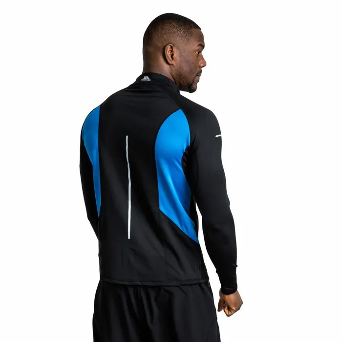 Keenan II Quick Dry Active Top Black Men Trespass Base Layers