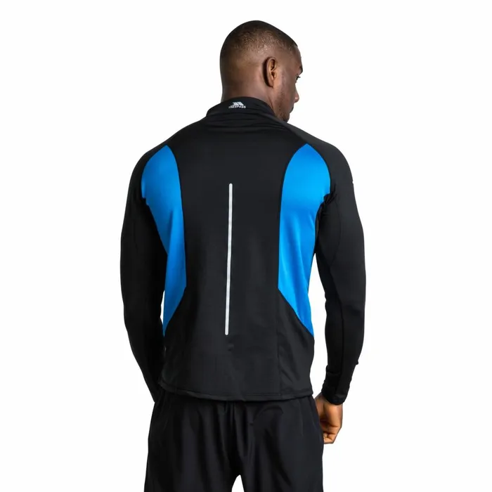 Keenan II Quick Dry Active Top Black Men Trespass Base Layers