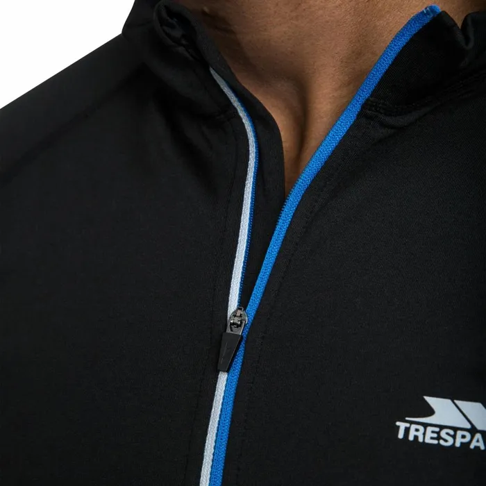 Keenan II Quick Dry Active Top Black Men Trespass Base Layers