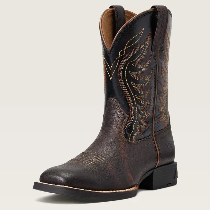 Kids Big Kids039 Footwear Ariat Amos Western Boot Hand Stained Red 8211 Brown Kids Big Kids039 Footwear Ariat Amos Western Boot Hand Stained Red 8211 Brown
