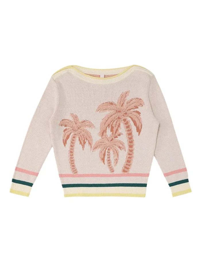 Kids Clothing Zimmermann Ottie Jacquard Sweater Multi