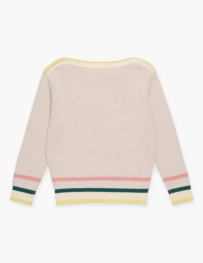 Kids Clothing Zimmermann Ottie Jacquard Sweater Multi