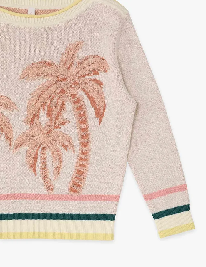 Kids Clothing Zimmermann Ottie Jacquard Sweater Multi