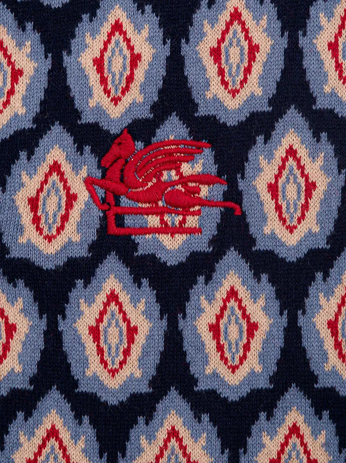 Kids Etro Topwear Cardigan For Children Navy Blue Kids Etro Topwear Cardigan For Children Navy Blue