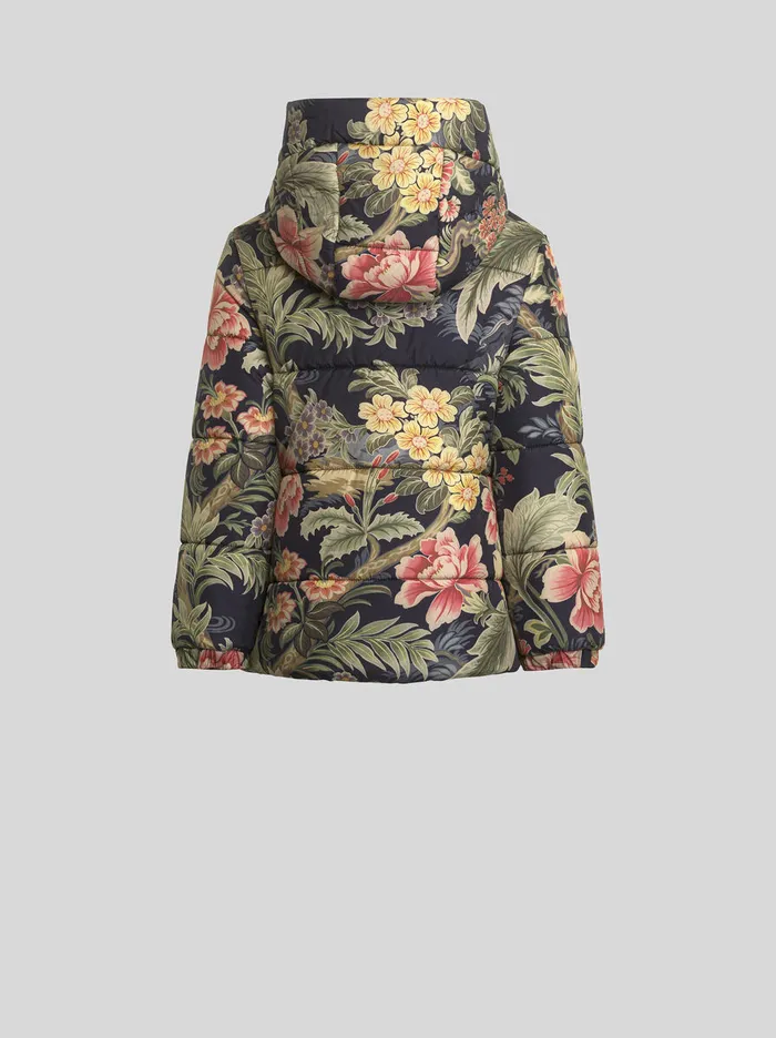 Kids Etro Topwear Floral Down Jacket For Children Navy Blue Kids Etro Topwear Floral Down Jacket For Children Navy Blue