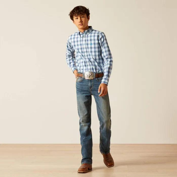 Kids Jeans Ariat B4 Relaxed Sebastian Boot Cut Wave Kids Jeans Ariat B4 Relaxed Sebastian Boot Cut Wave