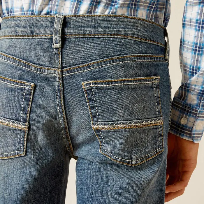 Kids Jeans Ariat B4 Relaxed Sebastian Boot Cut Wave Kids Jeans Ariat B4 Relaxed Sebastian Boot Cut Wave