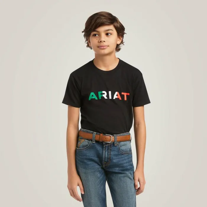 Kids TShirts and Polos Ariat Ariat Viva Mexico TShirt Black