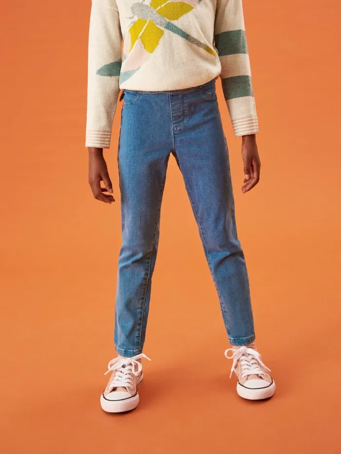 Kids White Stuff Trousers Denim Jegging Chambray Blue Kids White Stuff Trousers Denim Jegging Chambray Blue