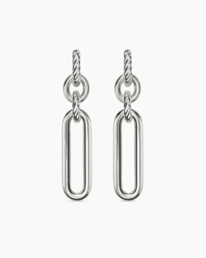 Lexington Double Link Drop Earrings In Sterling Silver 53mm Women David Yurman Drop Lexington Double Link Drop Earrings In Sterling Silver 53mm Women David Yurman Drop
