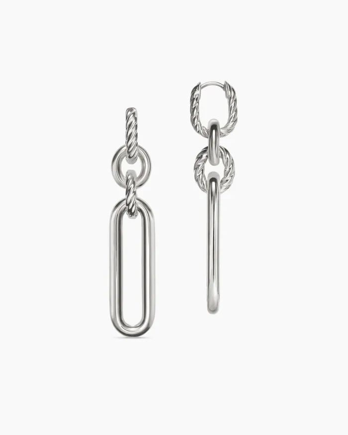 Lexington Double Link Drop Earrings In Sterling Silver 53mm Women David Yurman Drop Lexington Double Link Drop Earrings In Sterling Silver 53mm Women David Yurman Drop
