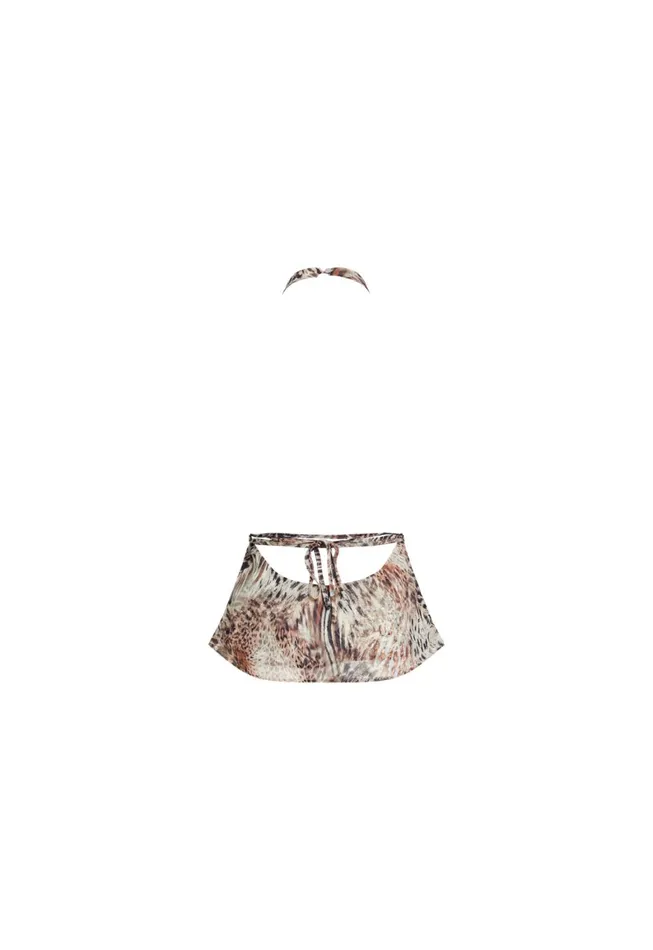 Lioness Fashion BANKS HALTER TOP Chocolate Animal Women Tops Lioness Fashion BANKS HALTER TOP Chocolate Animal Women Tops