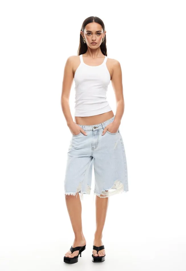 Lioness Fashion BANKS JORT Light Denim Women Shorts