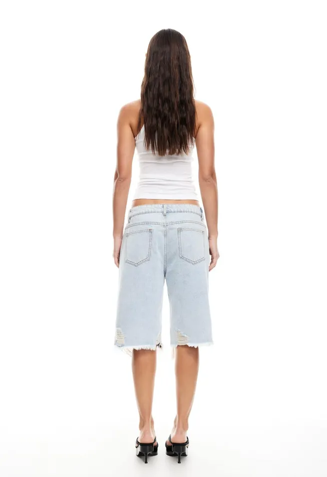 Lioness Fashion BANKS JORT Light Denim Women Shorts Lioness Fashion BANKS JORT Light Denim Women Shorts