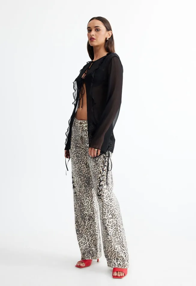 Lioness Fashion BARELY THERE TIE TOP Onyx Women Tops Lioness Fashion BARELY THERE TIE TOP Onyx Women Tops