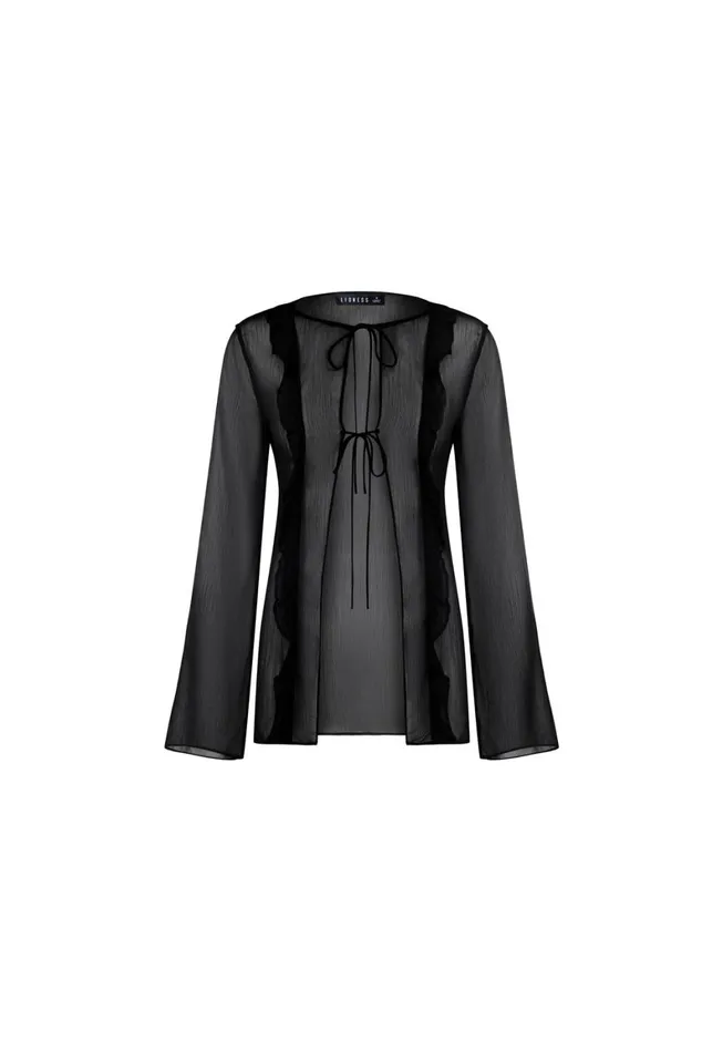 Lioness Fashion BARELY THERE TIE TOP Onyx Women Tops Lioness Fashion BARELY THERE TIE TOP Onyx Women Tops