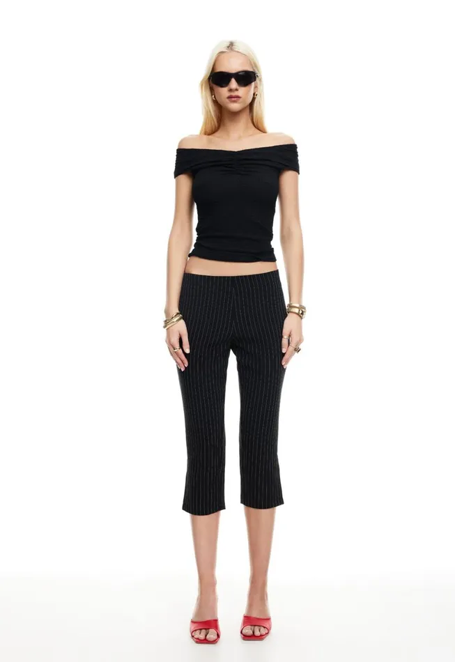 Lioness Fashion CRUE OFF SHOULDER TOP Onyx Women Tops Lioness Fashion CRUE OFF SHOULDER TOP Onyx Women Tops