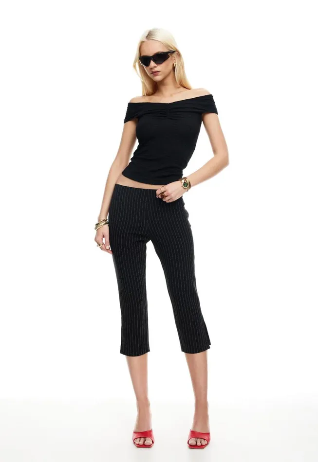 Lioness Fashion CRUE OFF SHOULDER TOP Onyx Women Tops Lioness Fashion CRUE OFF SHOULDER TOP Onyx Women Tops
