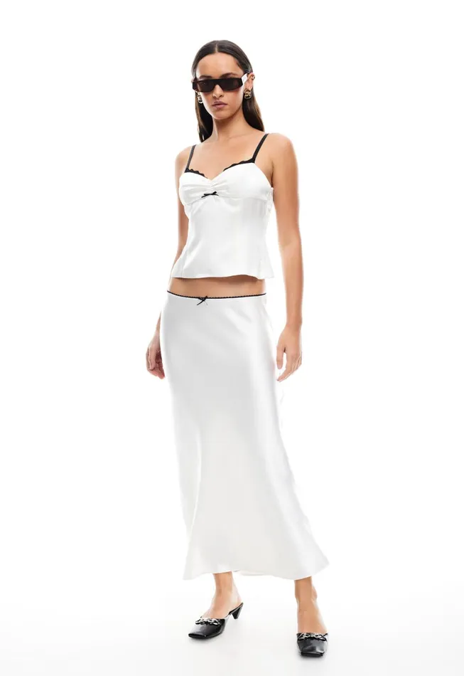 Lioness Fashion ENIGMATIC MAXI SKIRT Porcelain Women Skirts Lioness Fashion ENIGMATIC MAXI SKIRT Porcelain Women Skirts