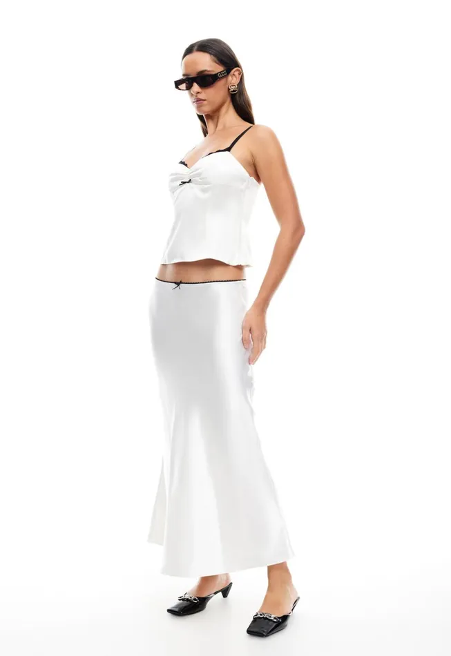 Lioness Fashion ENIGMATIC MAXI SKIRT Porcelain Women Skirts Lioness Fashion ENIGMATIC MAXI SKIRT Porcelain Women Skirts