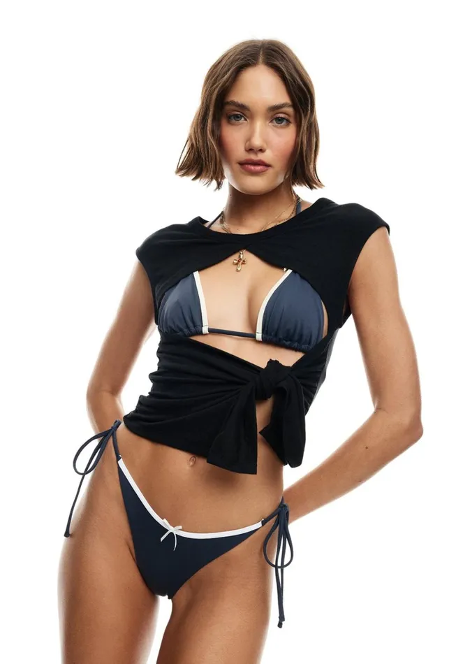 Lioness Fashion GISELE TIE TOP Mineral Women Tops
