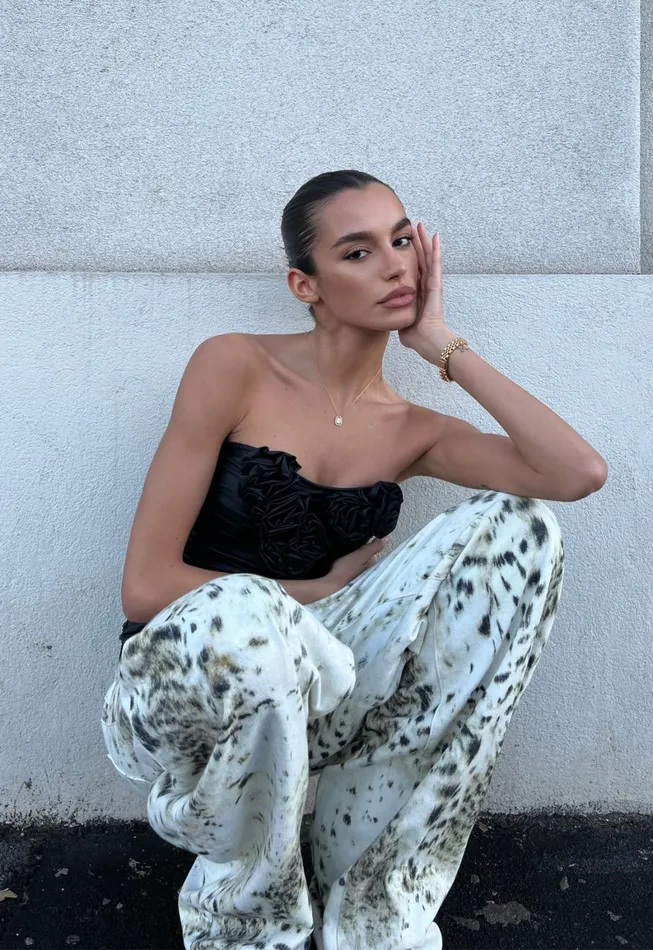 Lioness Fashion HORSESHOE JEAN Snow Leopard Women Bottoms Lioness Fashion HORSESHOE JEAN Snow Leopard Women Bottoms