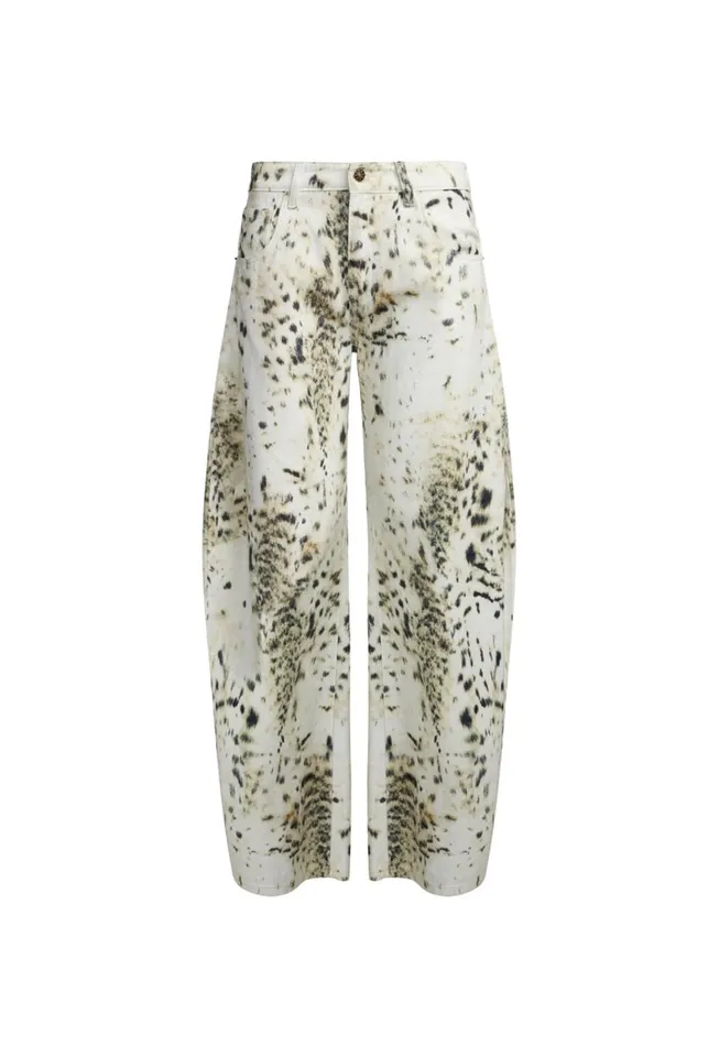 Lioness Fashion HORSESHOE JEAN Snow Leopard Women Bottoms Lioness Fashion HORSESHOE JEAN Snow Leopard Women Bottoms