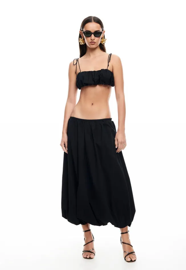 Lioness Fashion INTUITION BUBBLE MIDI SKIRT Onyx Women Skirts Lioness Fashion INTUITION BUBBLE MIDI SKIRT Onyx Women Skirts