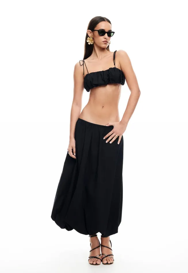 Lioness Fashion INTUITION BUBBLE MIDI SKIRT Onyx Women Skirts Lioness Fashion INTUITION BUBBLE MIDI SKIRT Onyx Women Skirts