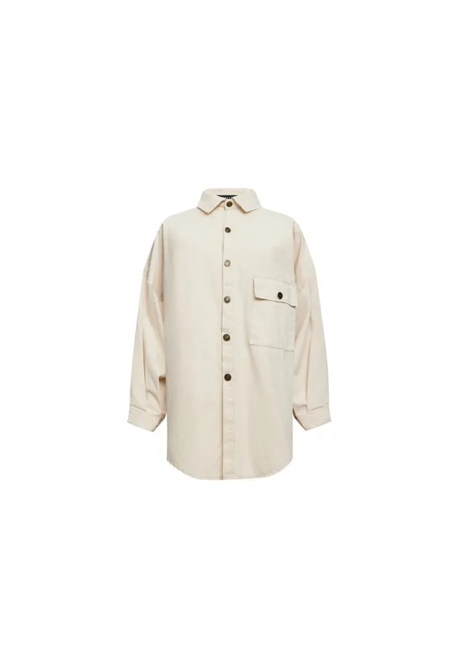 Lioness Fashion NYC BOYFRIEND SHIRT Light Beige Women Tops Lioness Fashion NYC BOYFRIEND SHIRT Light Beige Women Tops