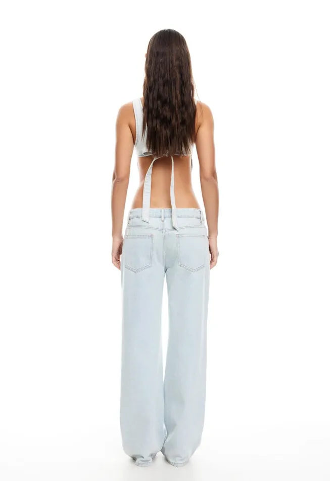 Lioness Fashion RIDER BACKLESS TOP Light Denim Women Tops Lioness Fashion RIDER BACKLESS TOP Light Denim Women Tops