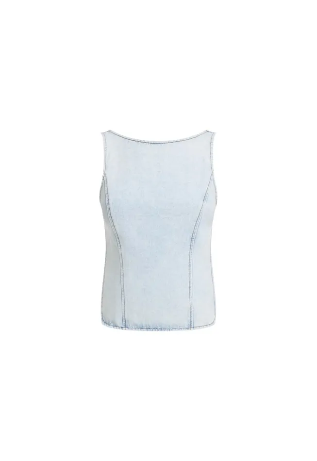 Lioness Fashion RIDER BACKLESS TOP Light Denim Women Tops Lioness Fashion RIDER BACKLESS TOP Light Denim Women Tops