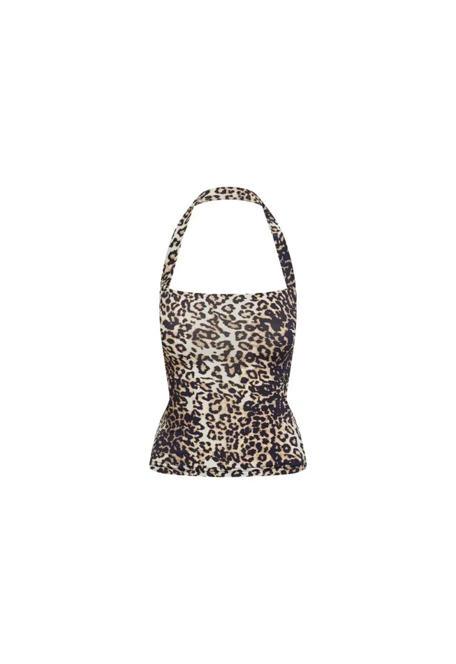 Lioness Fashion ROUJE HALTER TOP Leopard Fade Women Tops Lioness Fashion ROUJE HALTER TOP Leopard Fade Women Tops