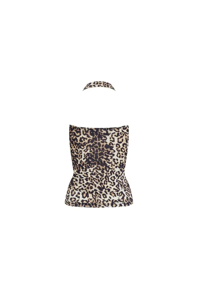 Lioness Fashion ROUJE HALTER TOP Leopard Fade Women Tops Lioness Fashion ROUJE HALTER TOP Leopard Fade Women Tops