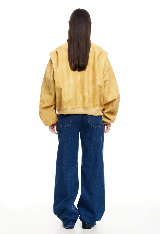 Lioness Fashion VISTA BOMBER Mustard Women Outerwear Lioness Fashion VISTA BOMBER Mustard Women Outerwear