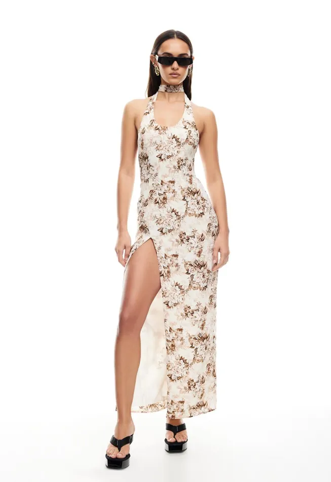 Lioness Fashion WESTWOOD MAXI DRESS Chocolate Floral Women Dresses