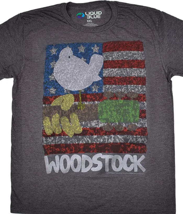 Liquid Blue PolyCotton TShirt Men American Woodstock Dark Heather PolyCotton TShirt Liquid Blue PolyCotton TShirt Men American Woodstock Dark Heather PolyCotton TShirt